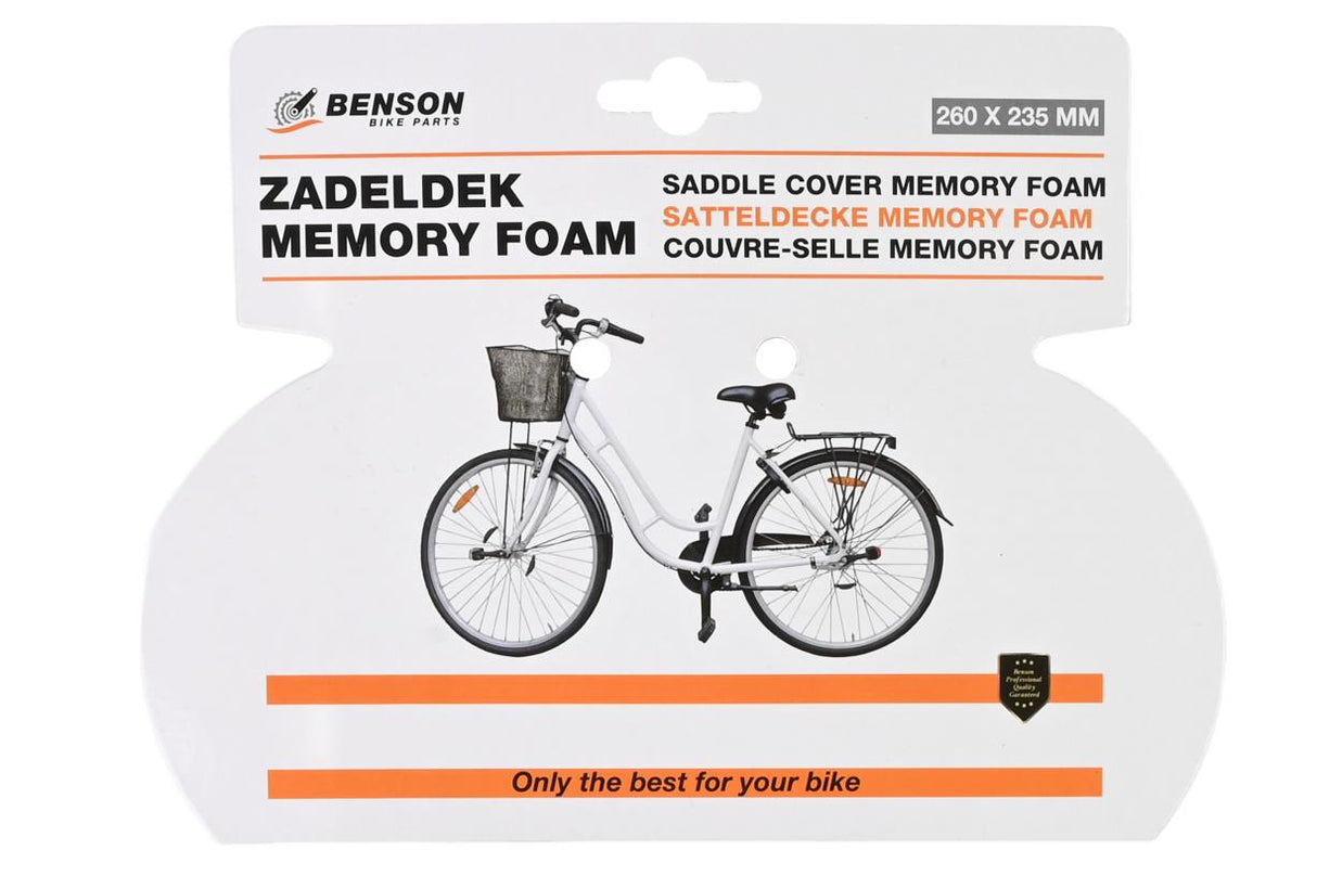 Couvre-selle memory foam réflexion