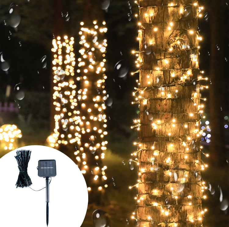 Deco light string solar white 100 LED 12 m IP44