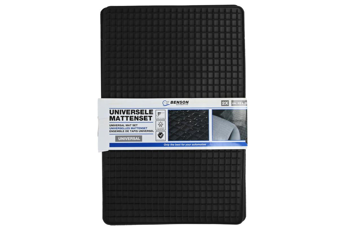 Tapis de voiture 2 pcs 43 x 29 cm pvc arriere