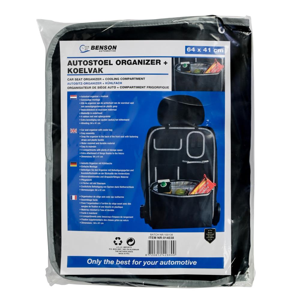 Autostoel organizer + koelvak 64 x 41 cm
