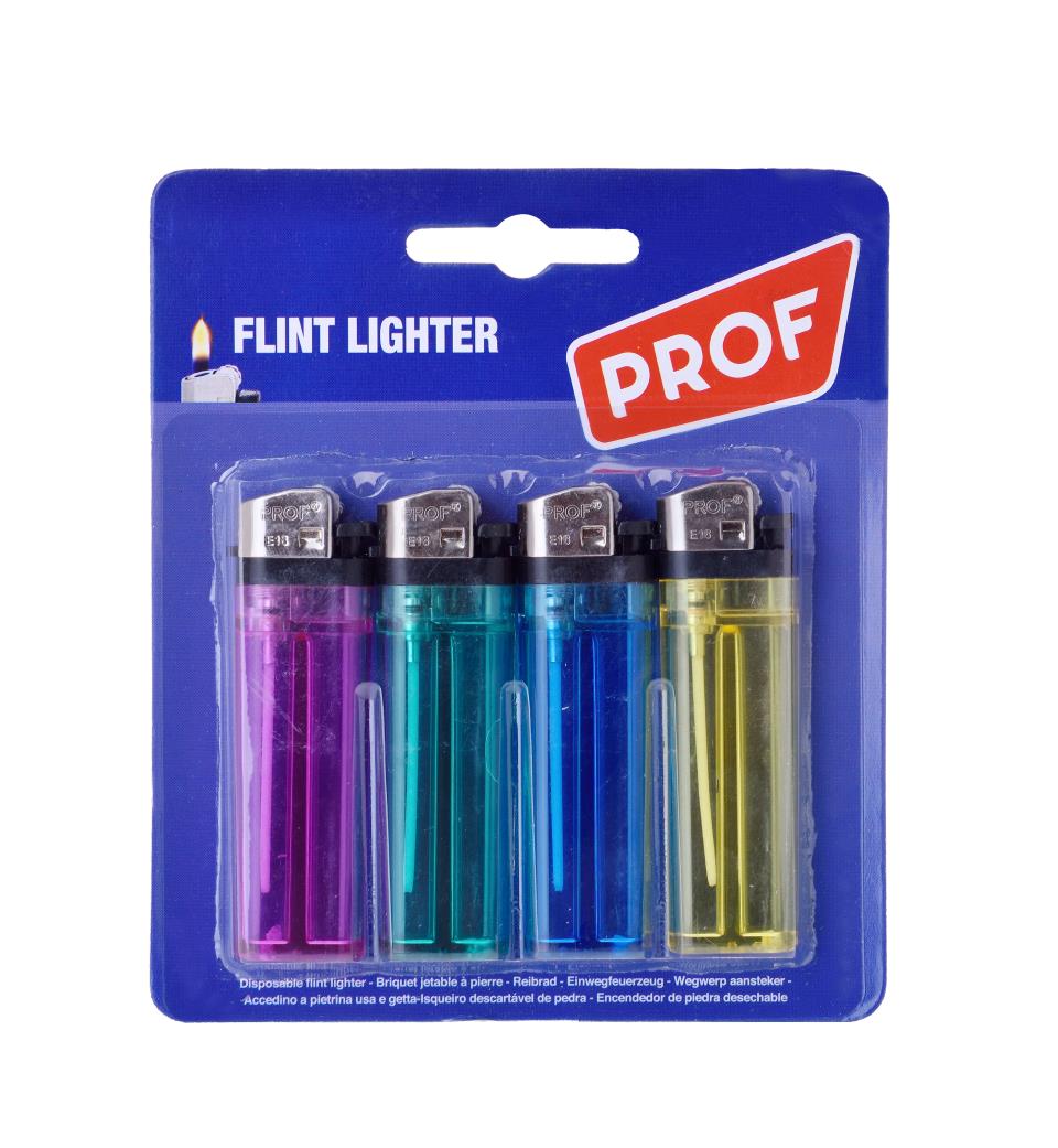 Briquet jetable 4 pcs carte