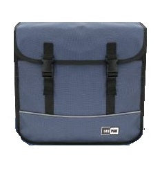 Fietstas dubbel 35 ltr canvas blauw