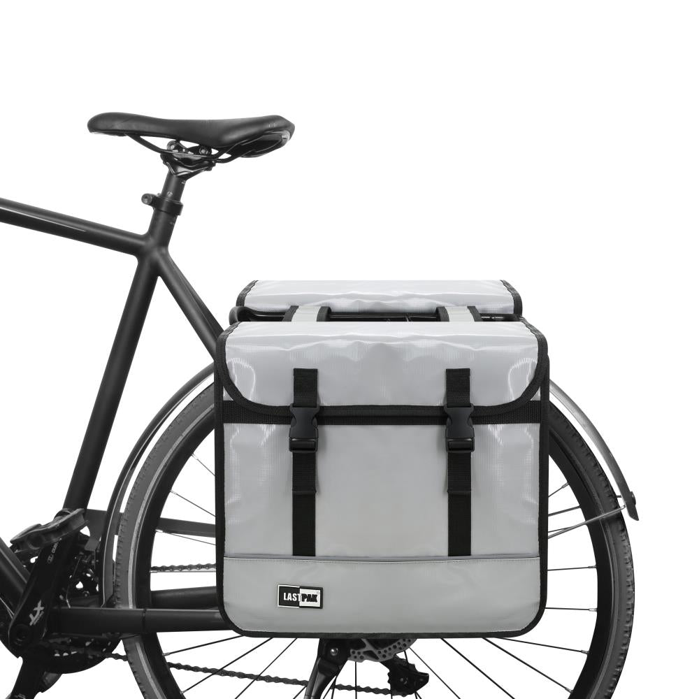 Sacoche vélo double 35 ltr bisonyl nardo gris