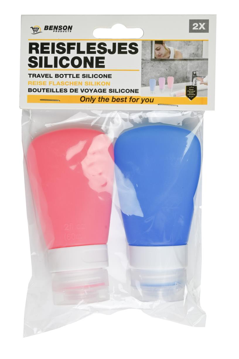 Travel bottle silicone 2 pcs