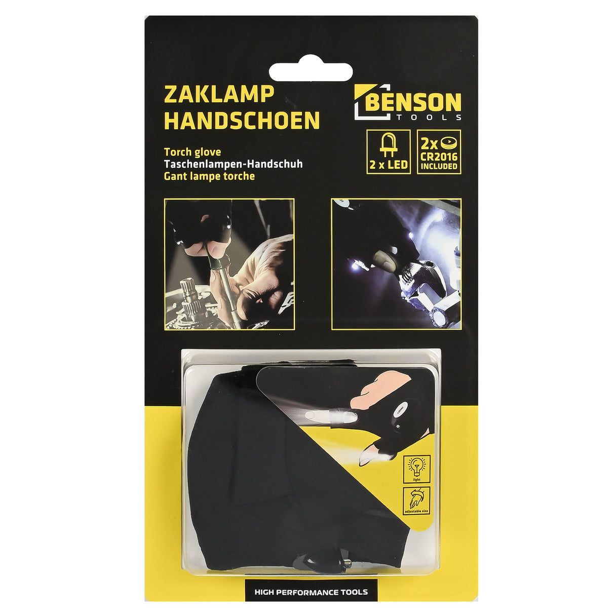 Gant lampe torche led
