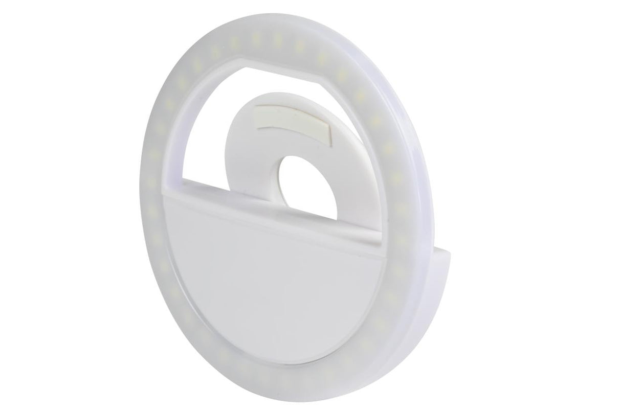 LED selfie ring light clip for telephone