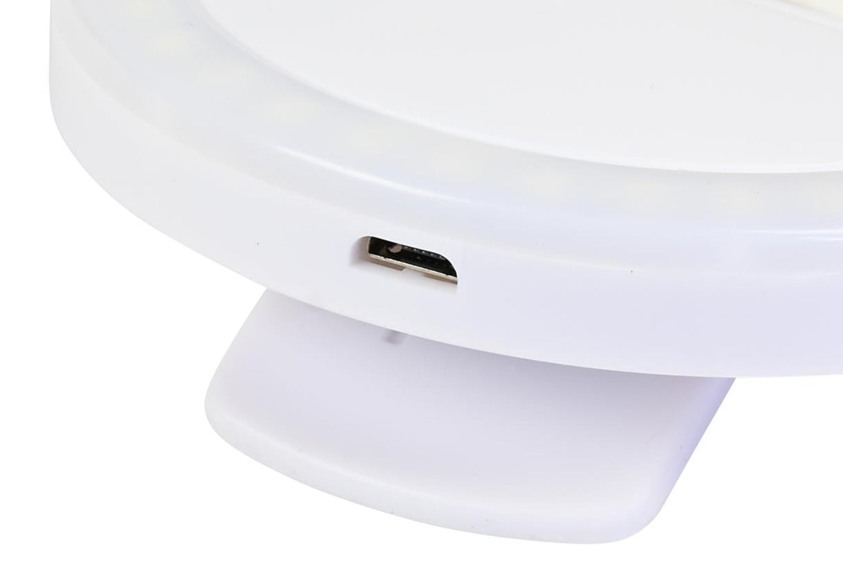 LED selfie ring light clip for telephone