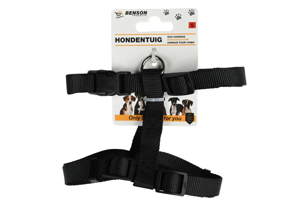 Harnais pour chien taille S noir