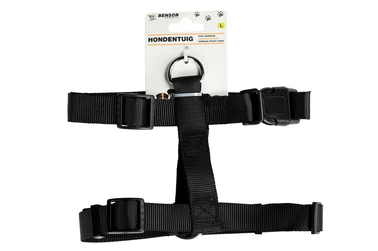 Dog harness size L black