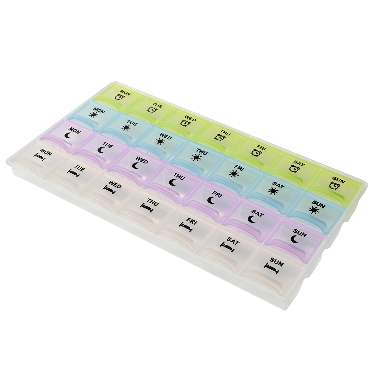 Pill box 7 days 4 compartments