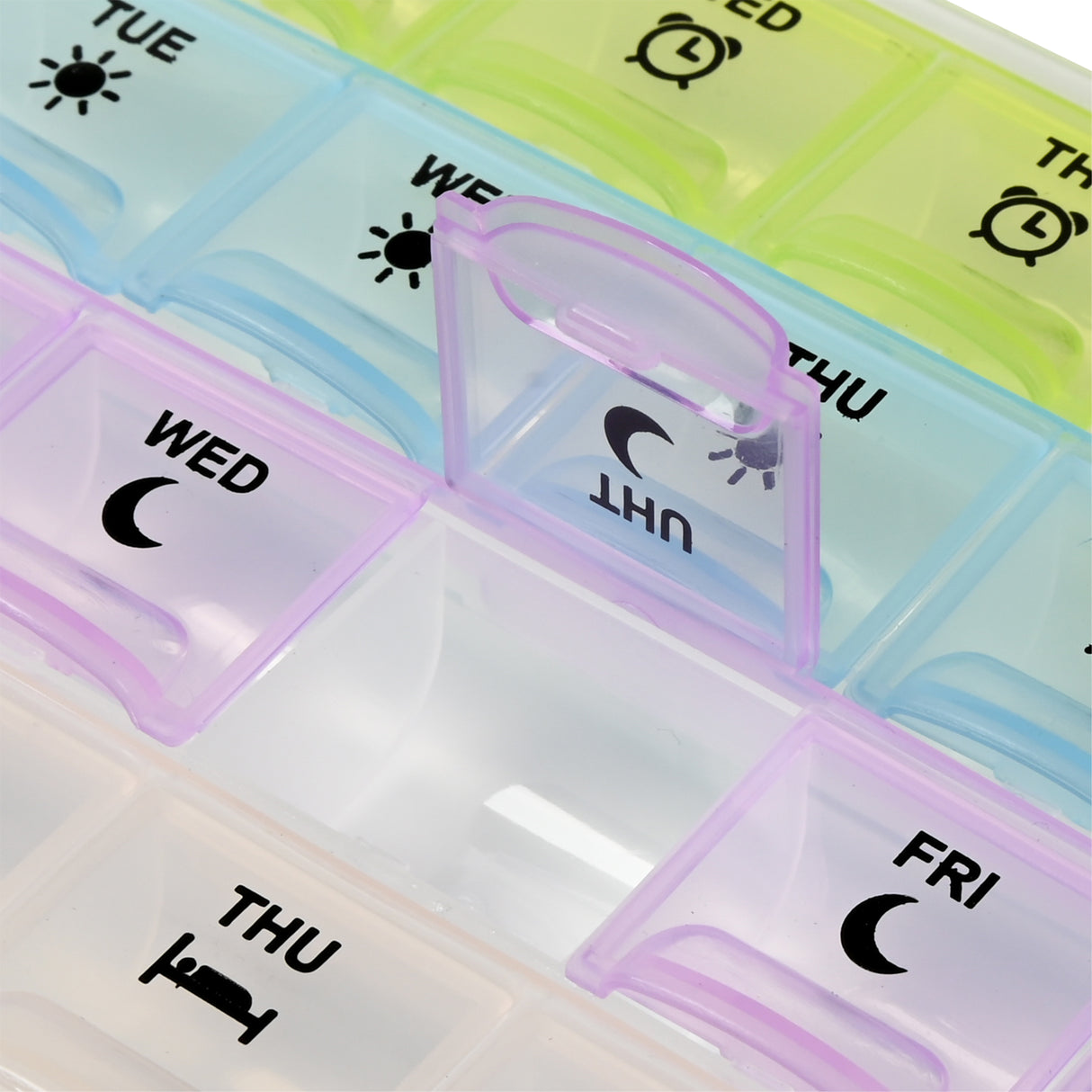 Pill box 7 days 4 compartments