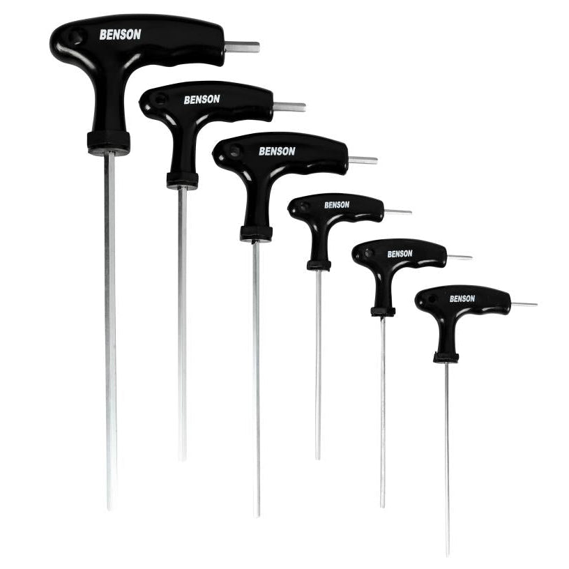 Hex key set t-handle 6 pcs