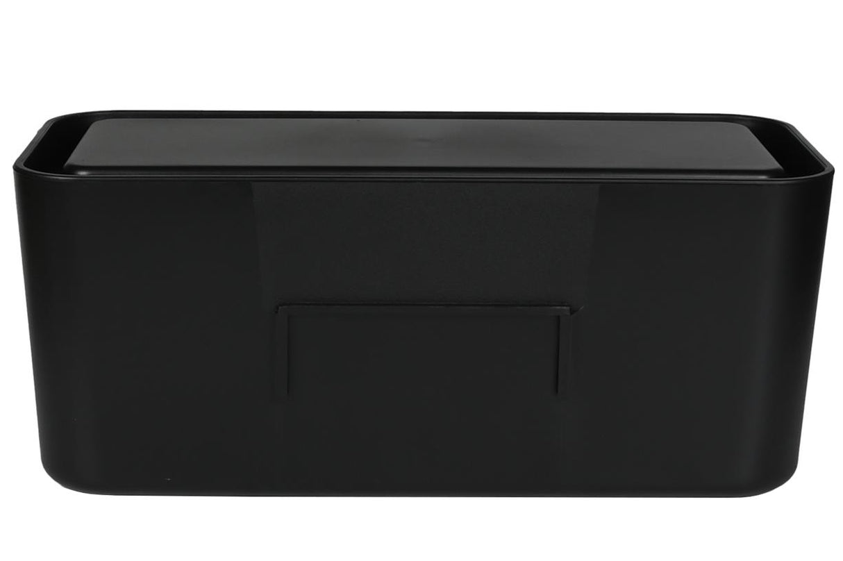 Cable management box 31 x 13.5 x 13 cm black
