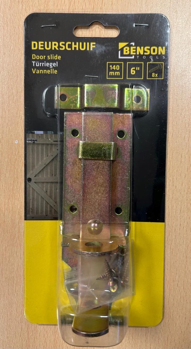 Deurschuif 6" 150 mm recht