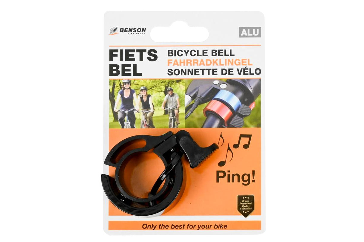 Bicycle bell ring 39 mm alu
