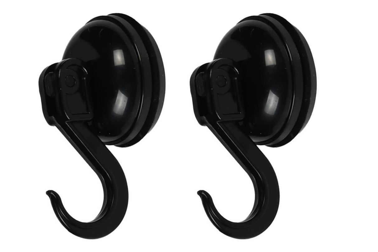Hook suction cup 2 pcs Ø35 mm 2 kg black