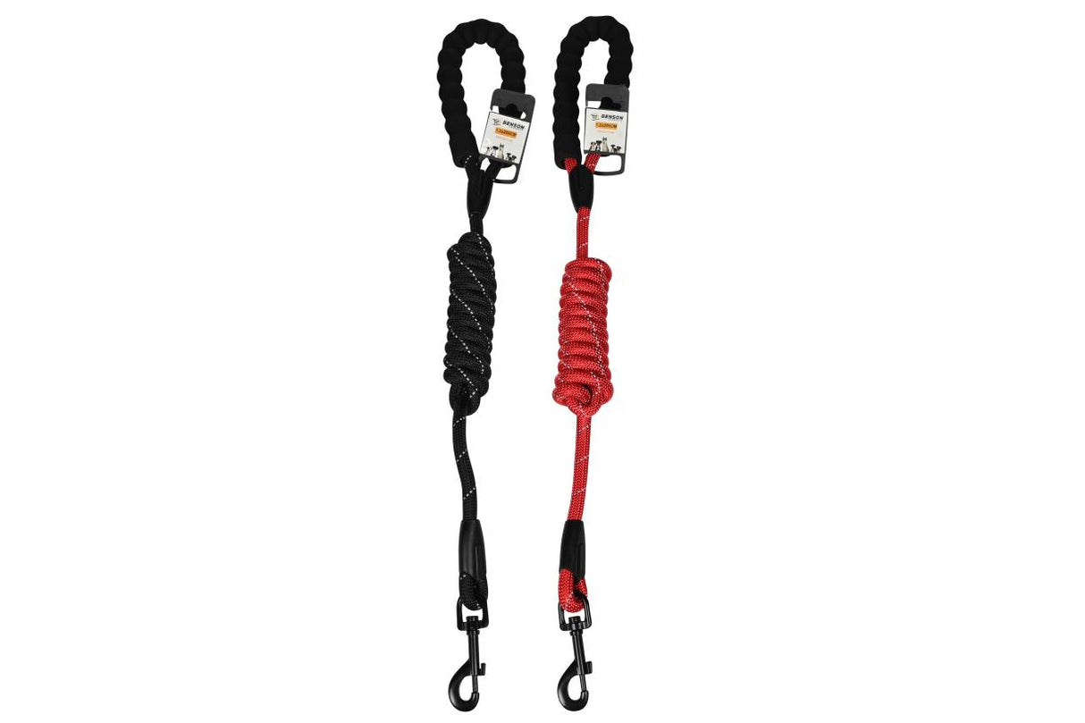 Dog leash round comfort 12 mm x 200 cm reflective mix