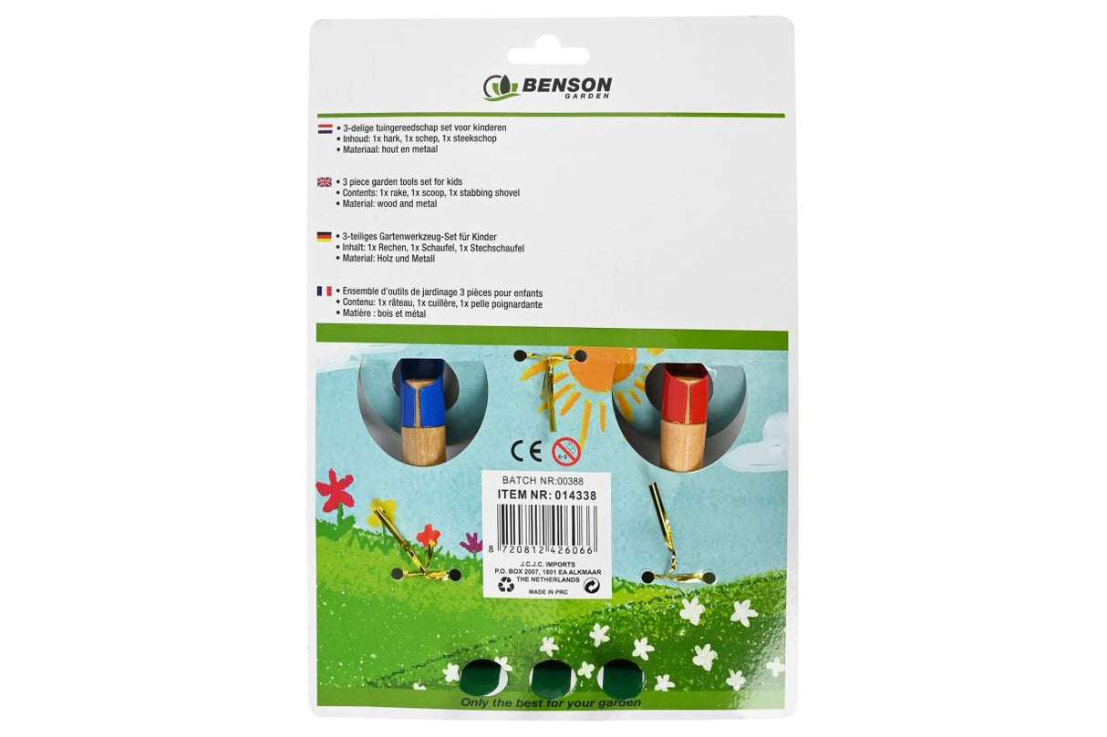 Tuingereedschap set 3 dlg kind