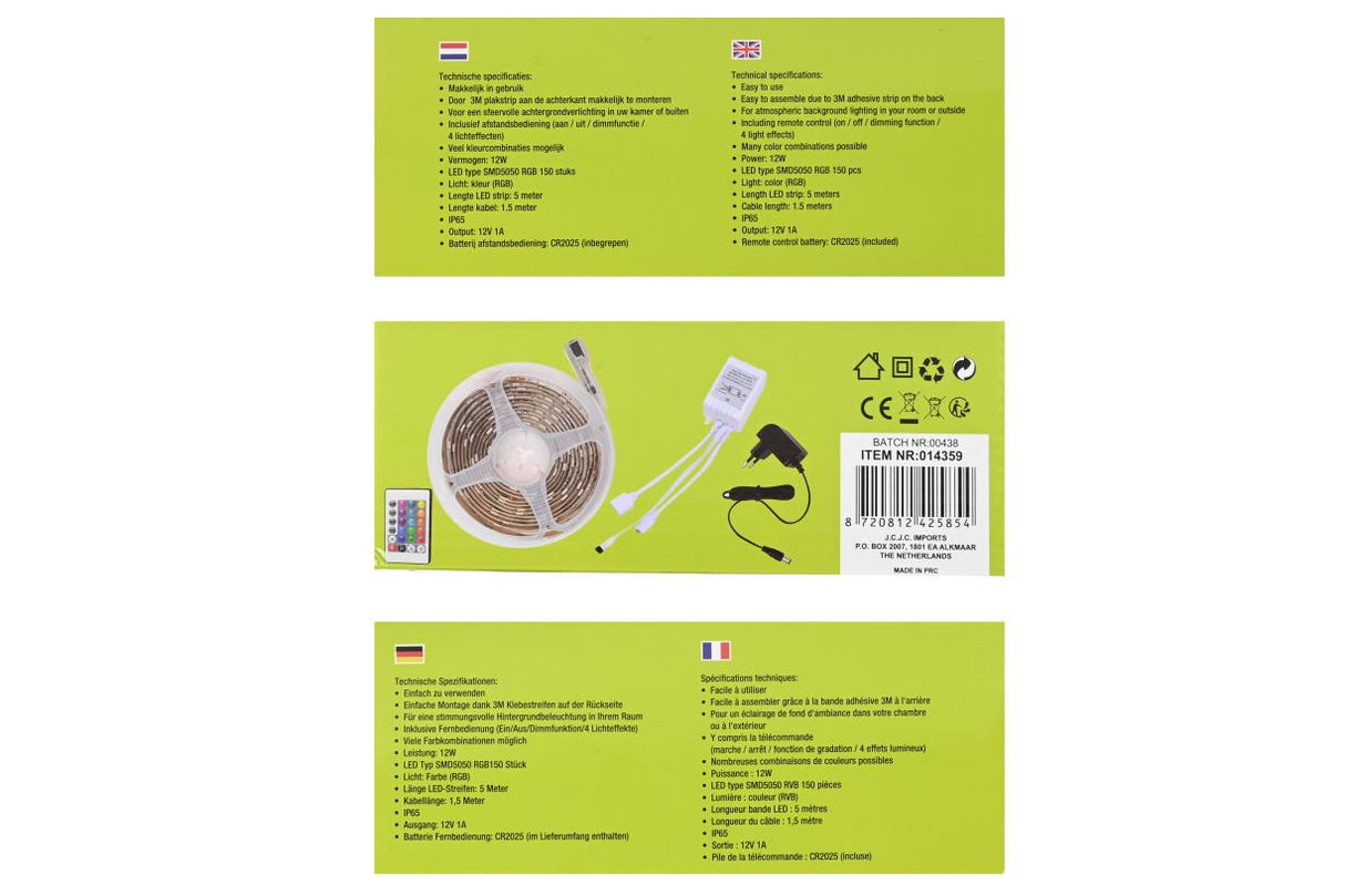 LED Strip flexible RGB IP65 5 m
