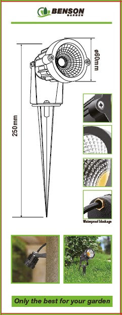 Lampe de jardin à LED IP65