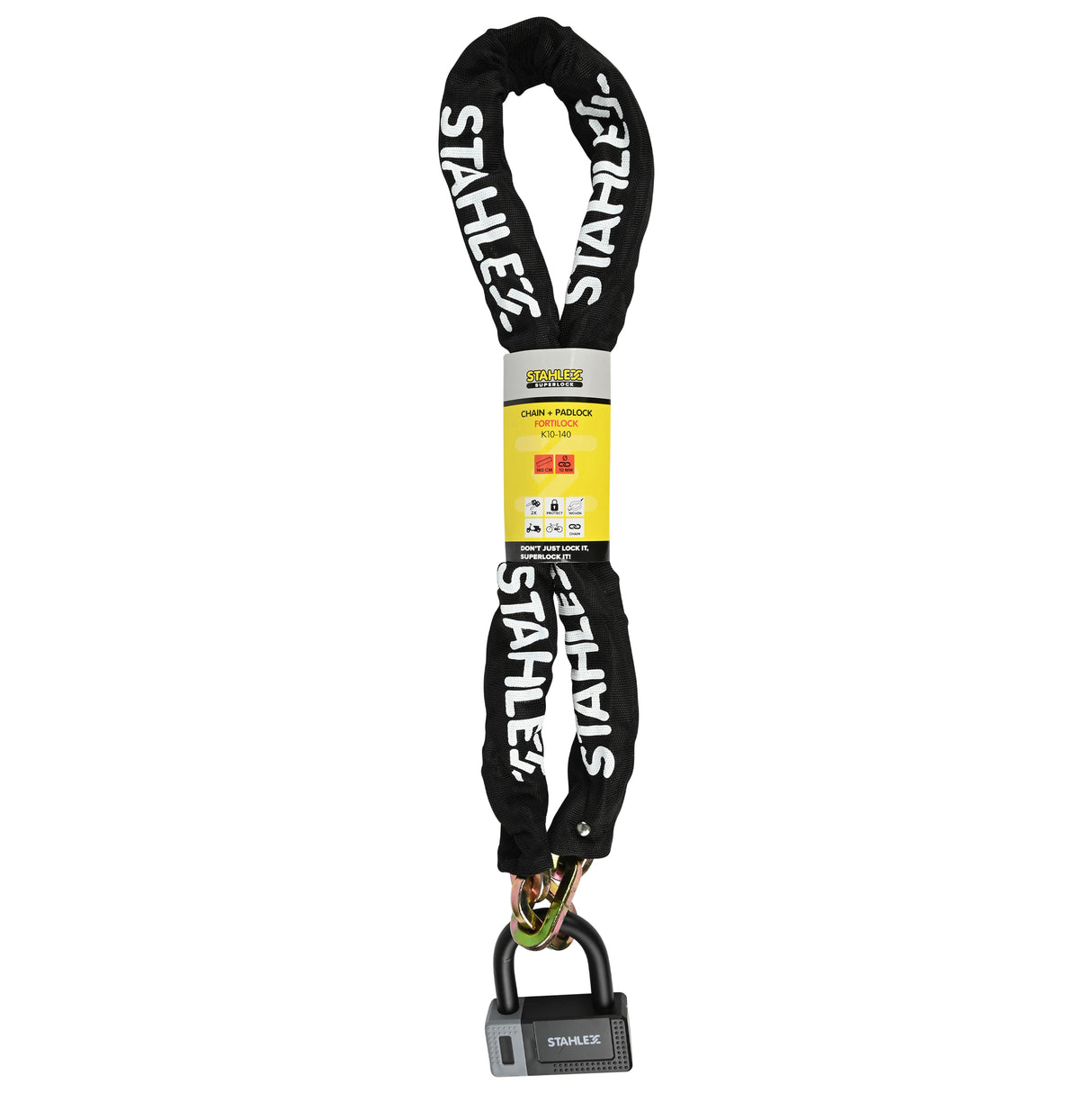 Chain padlock FortiLock 10 x 1400 mm