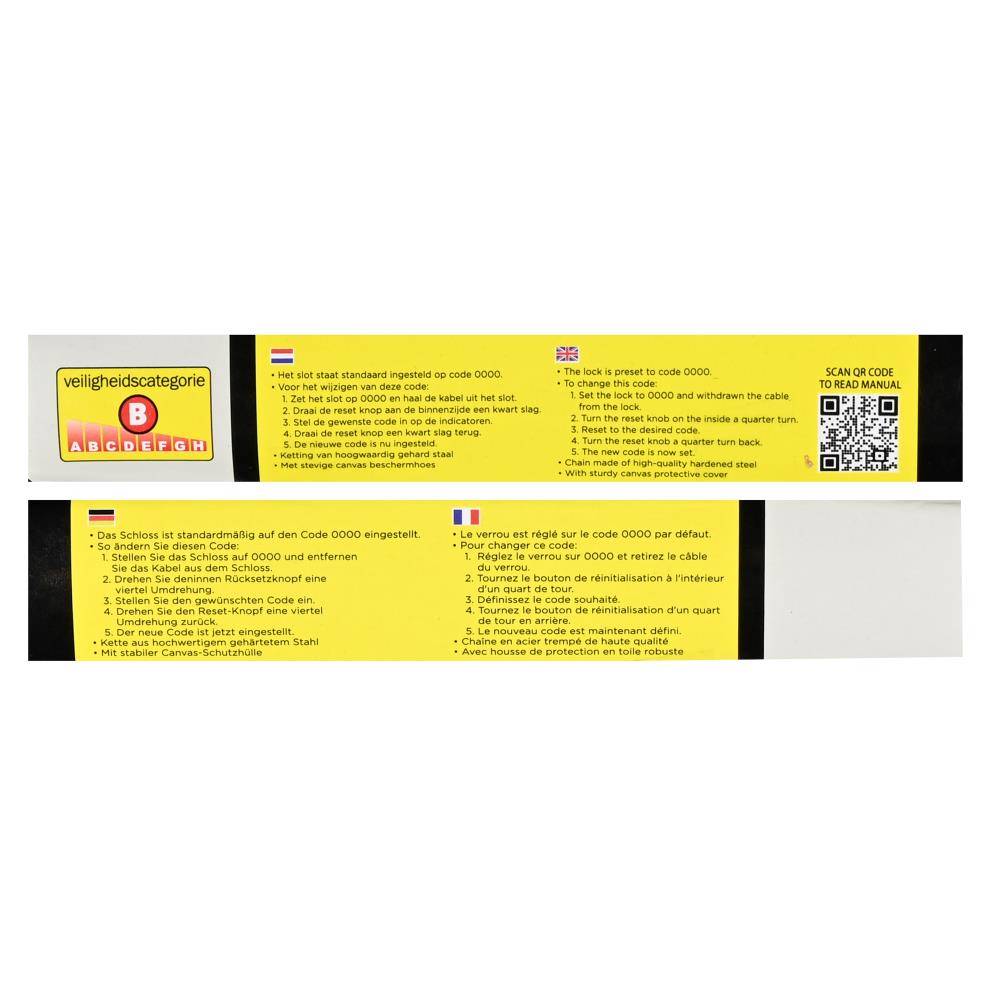 Chain- combination lock 649 6 x 900 mm