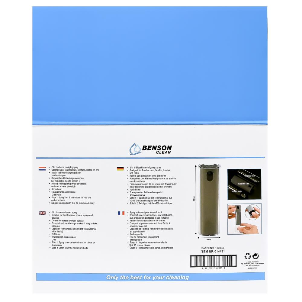 Set de nettoyage d'écran compact 2 en 1 display