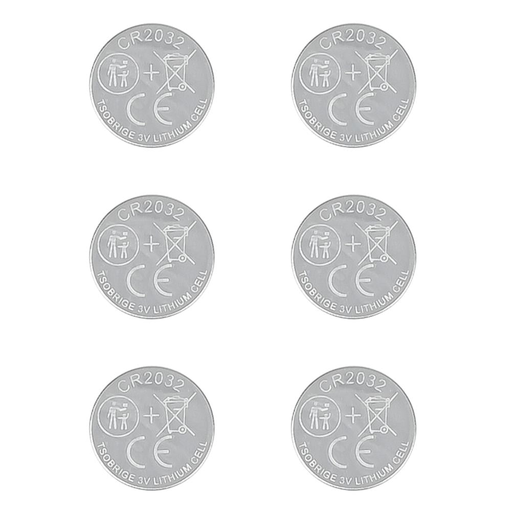Batterij knoopcel 3V CR2032 lithium 6 dlg