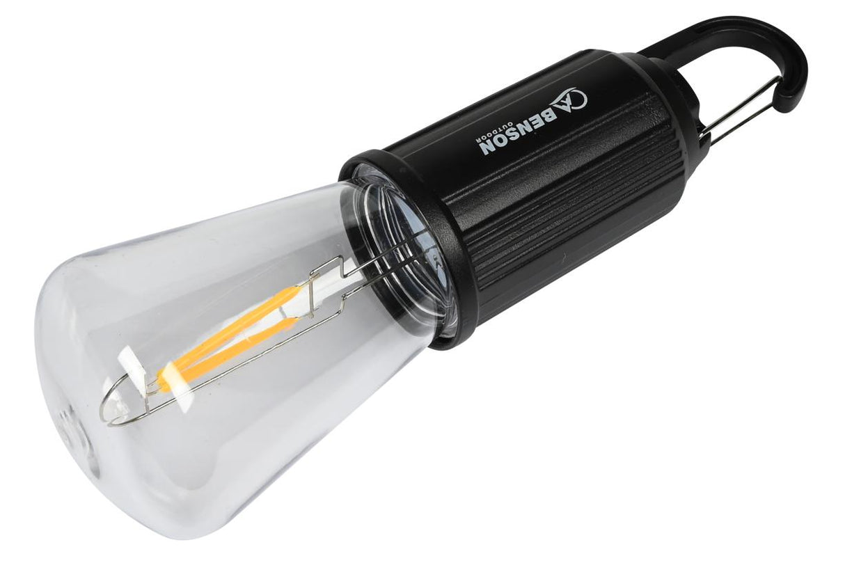 Campinglamp met karabijnhaak oplaadbaar