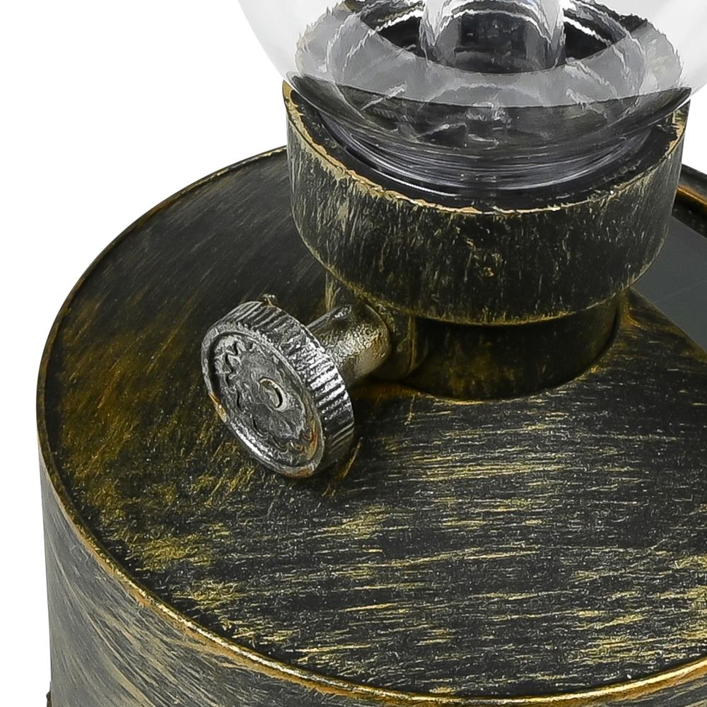 LED oil lamp solar with flame effect mix