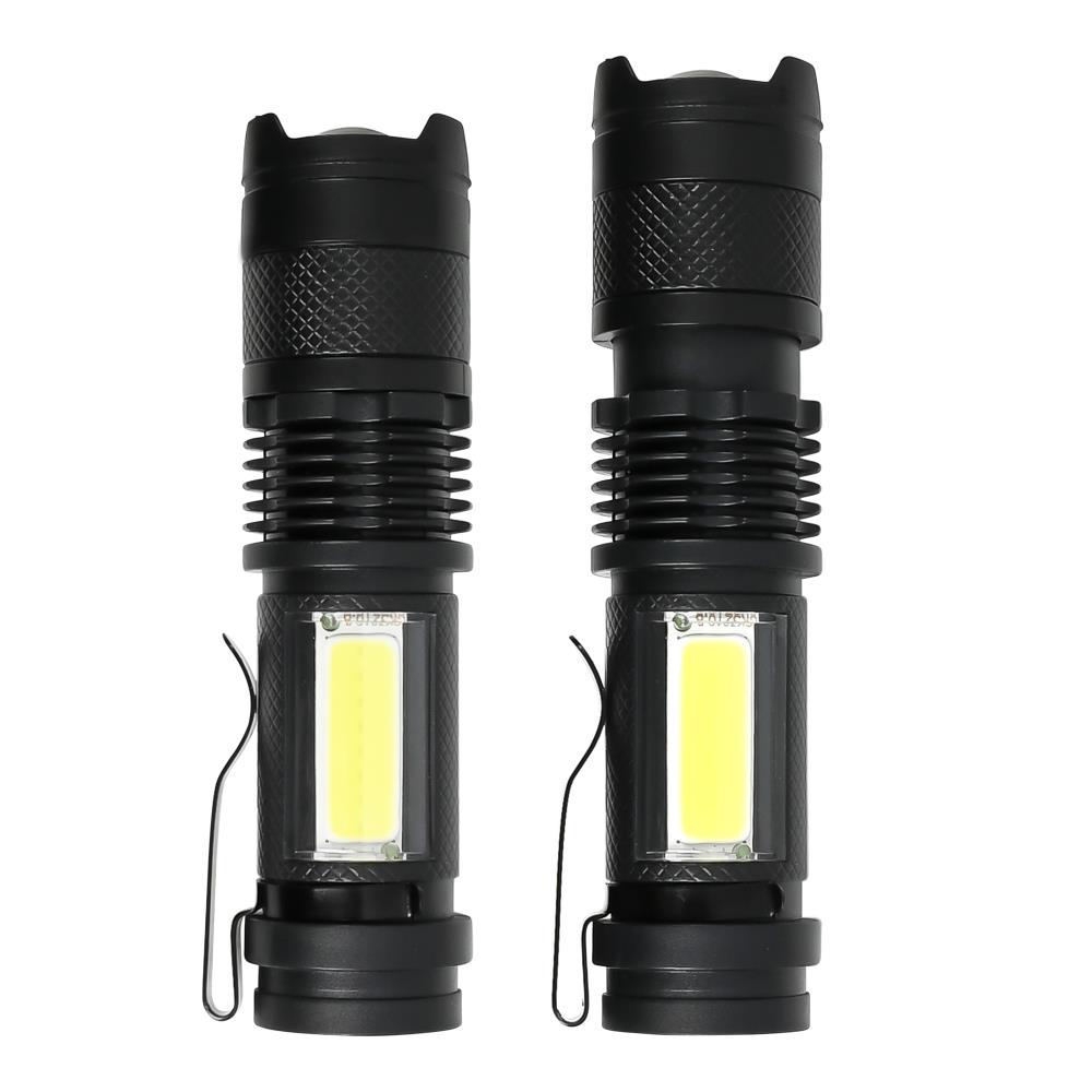 Taschenlampe COB wiederaufladbar 2-tlg