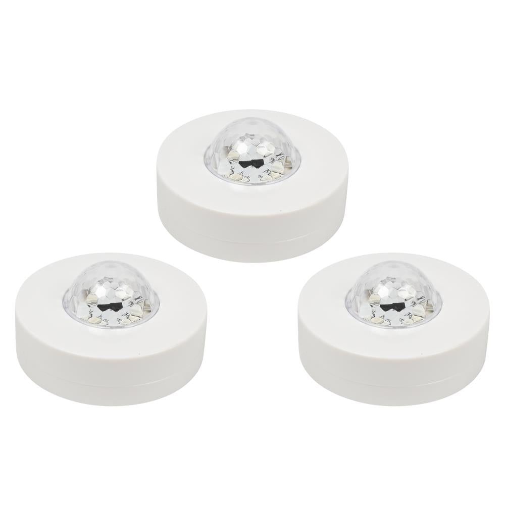 LED disco party licht met afstandsbediening 3 dlg