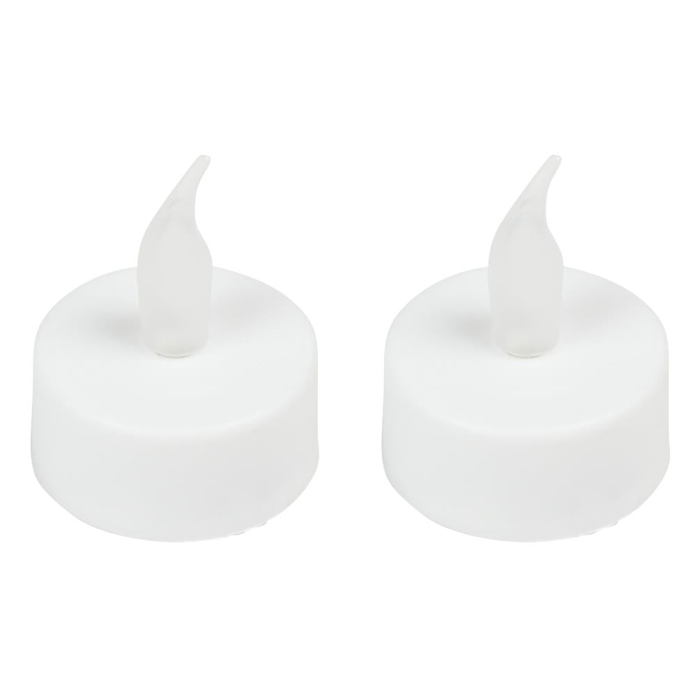 LED bougie chauffe-plat effet de flamme 2 pcs