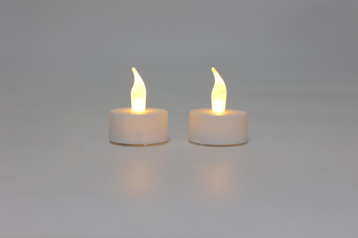 LED bougie chauffe-plat effet de flamme 2 pcs