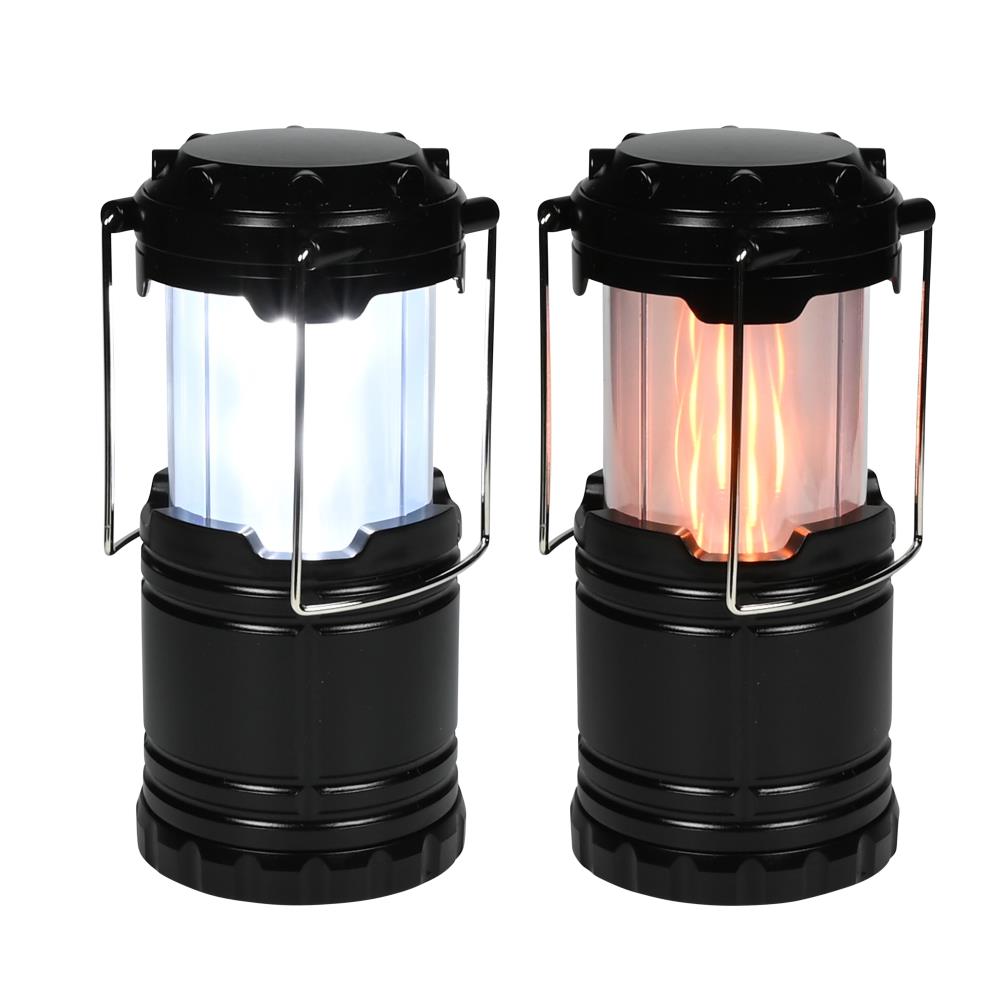 Lampe de camping flame effect 2-in-1