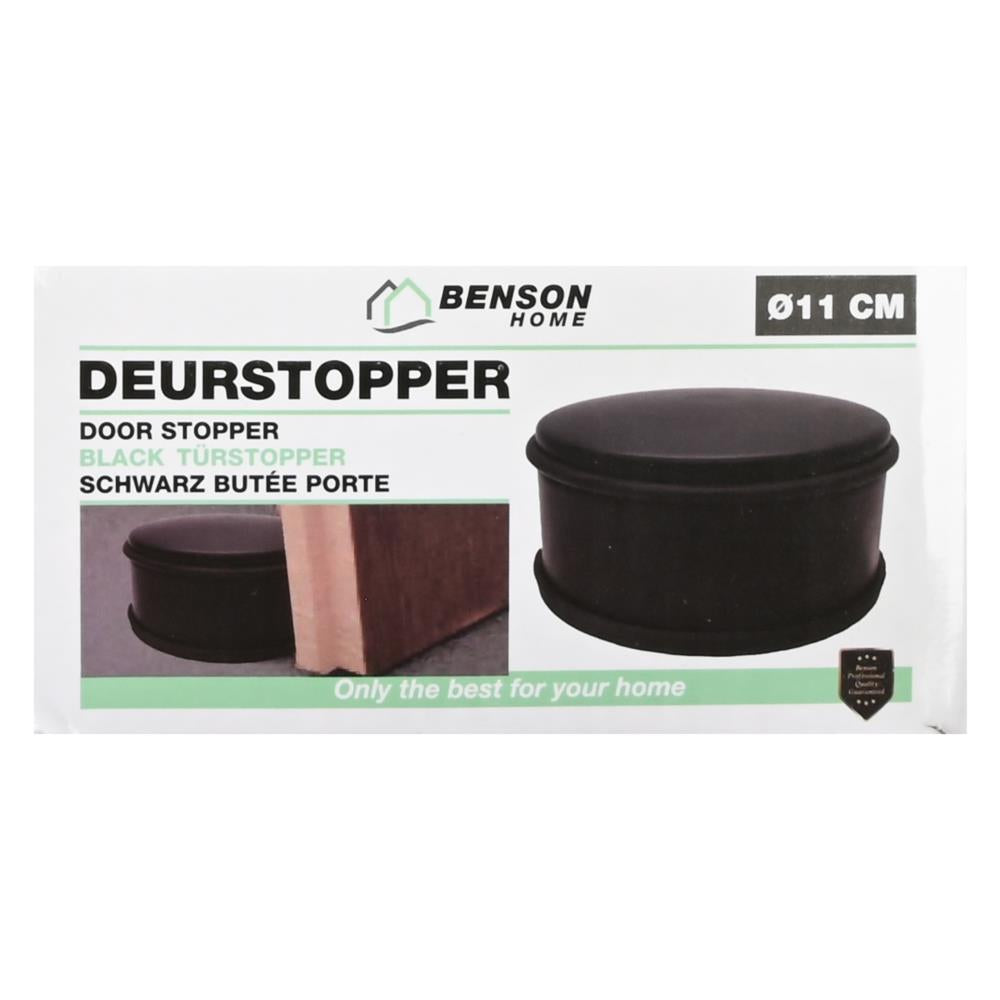 Door stopper ø11 cm black