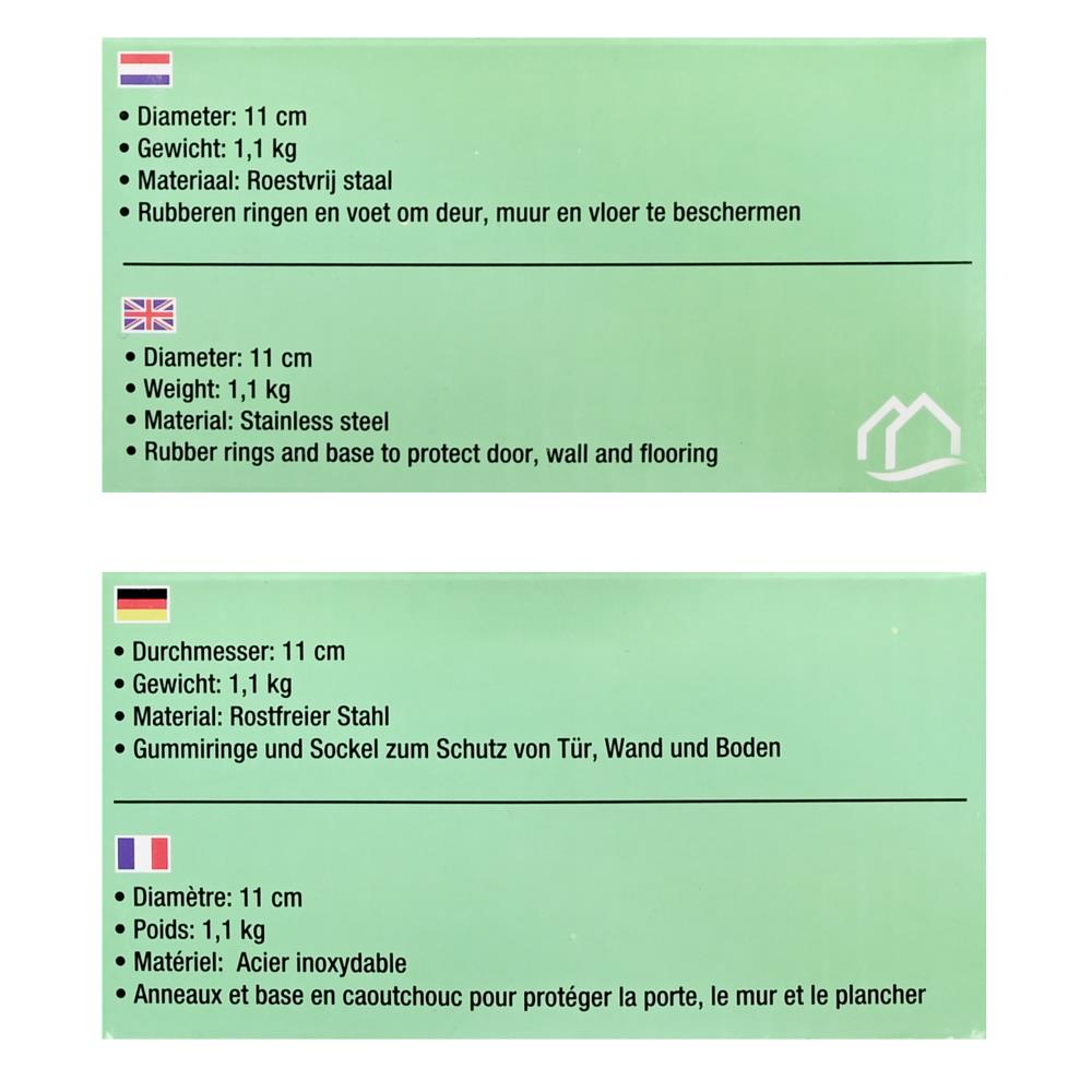 Door stopper ø11 cm black