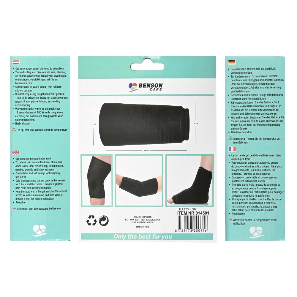 Hot cold pack for elbow and knee