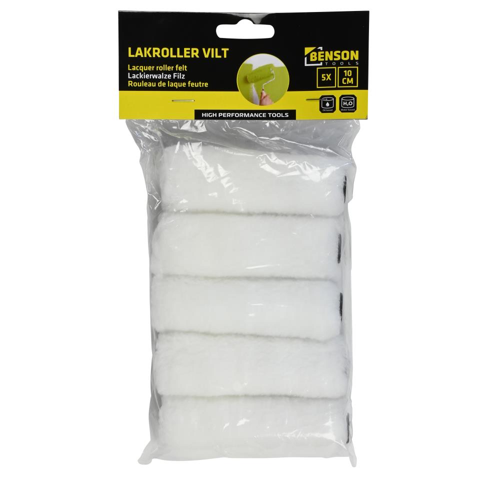 Lacquer roller felt 10 cm 5 pcs