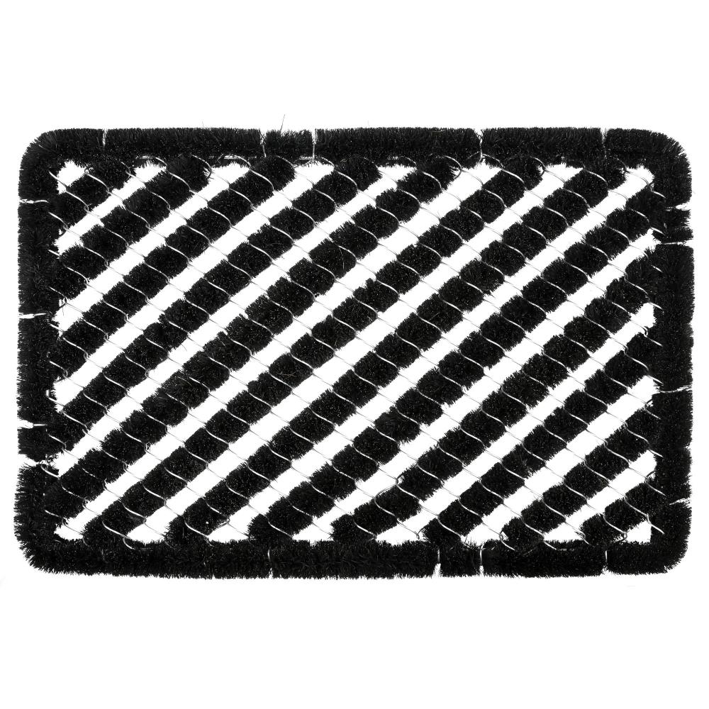 Door mat brush mat 40 x 60 cm black