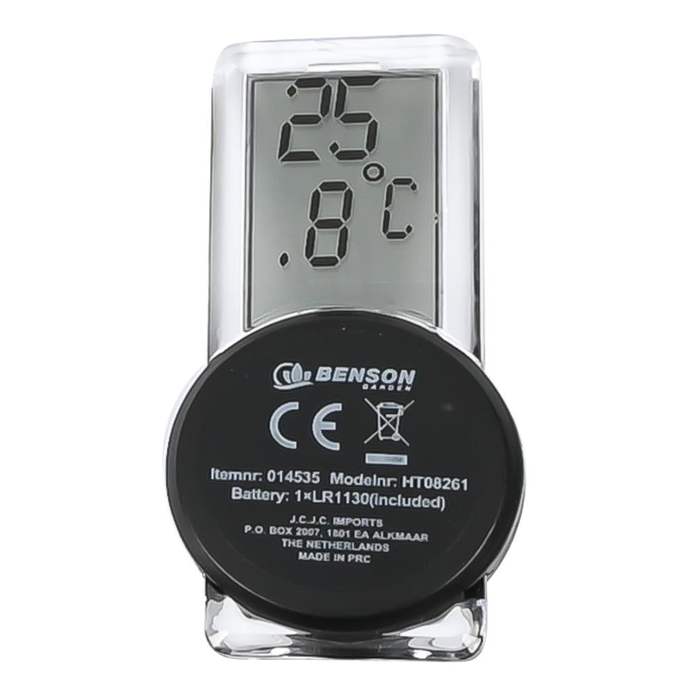 Digital outdoor thermometer with suction cup