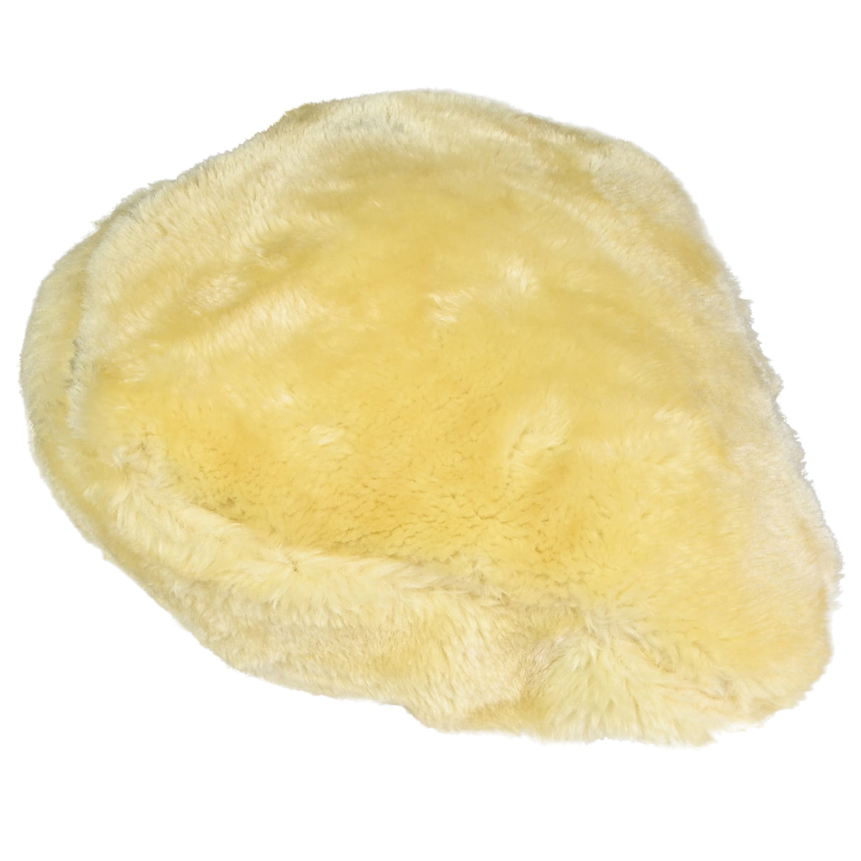 Saddle cover fur soft beige