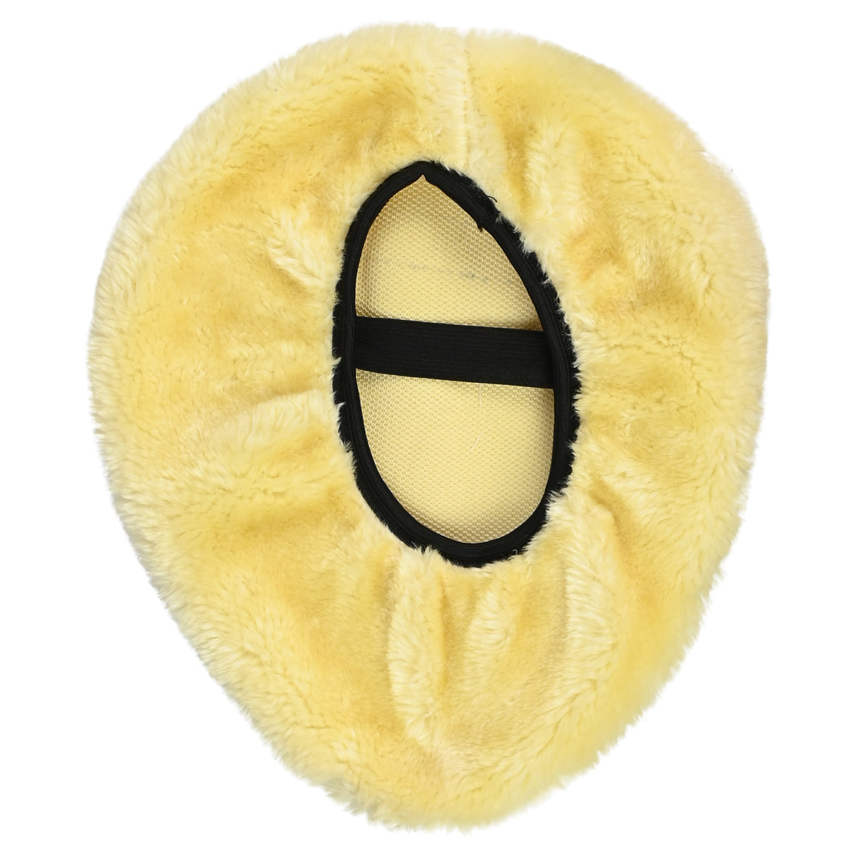 Saddle cover fur soft beige