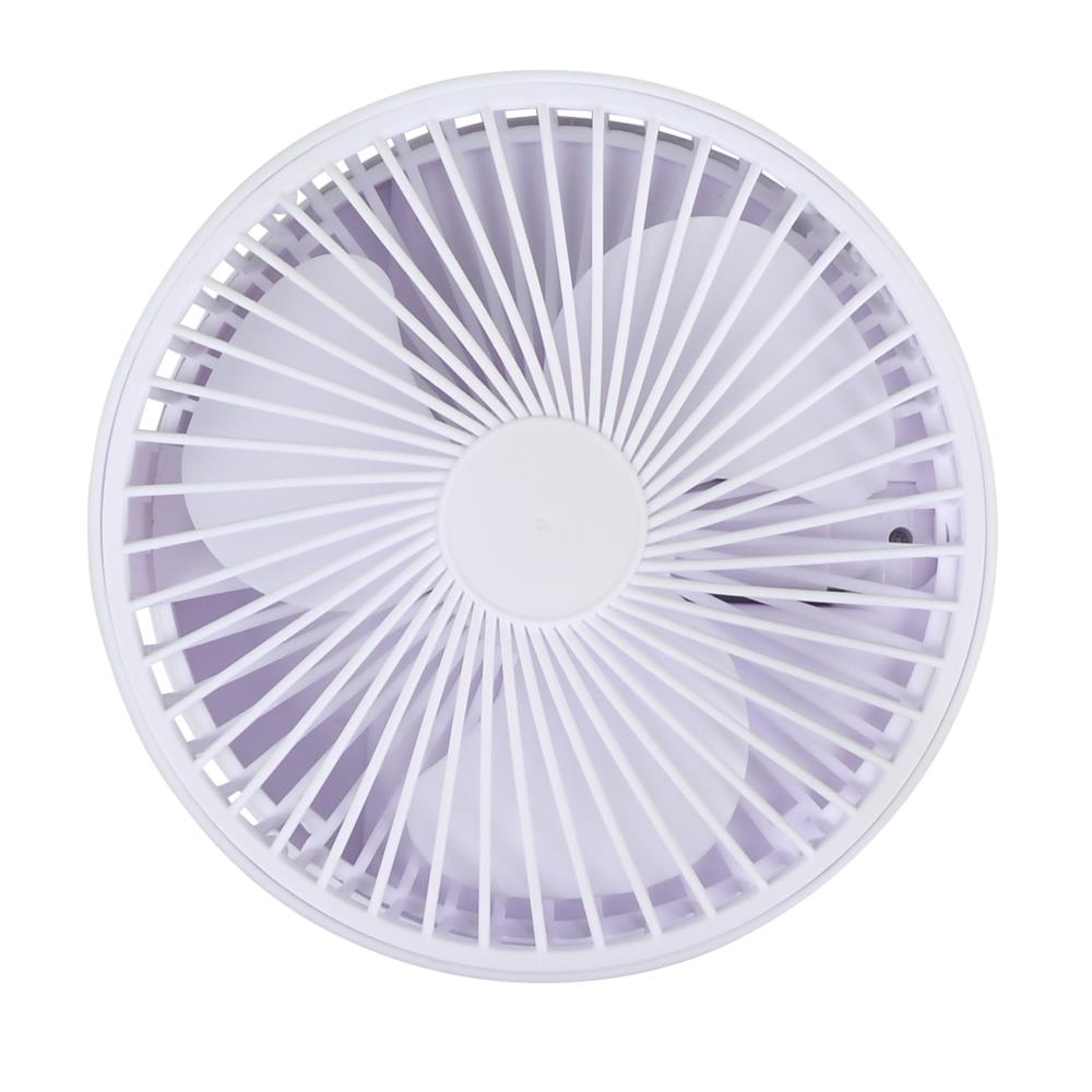 Fan foldable and rechargeable white