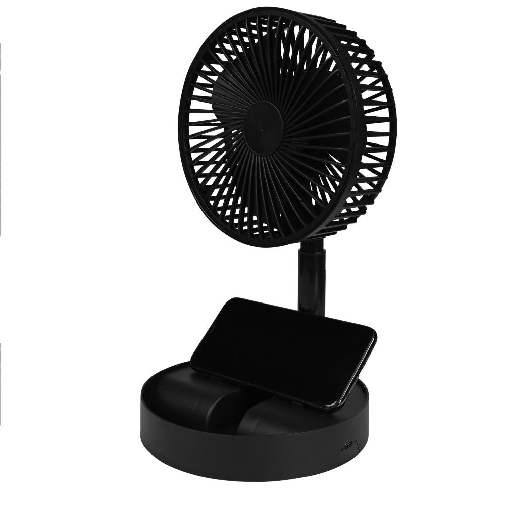 Ventilator faltbar und wiederaufladbar schwarz