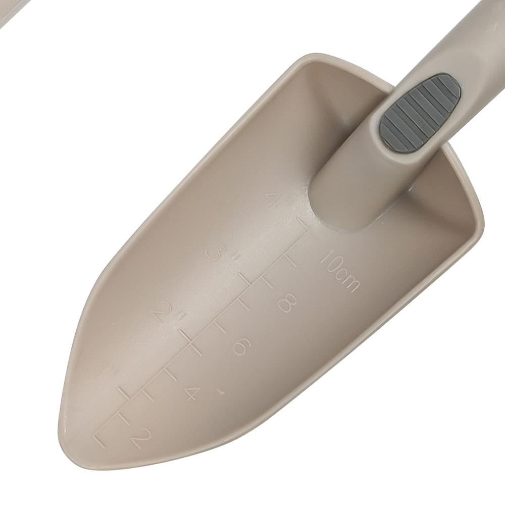 Tuingereedschap set 2 dlg kunststof beige