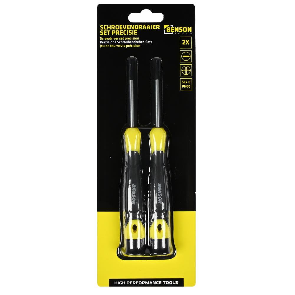 Jeu de tournevis précision 2 pcs plat