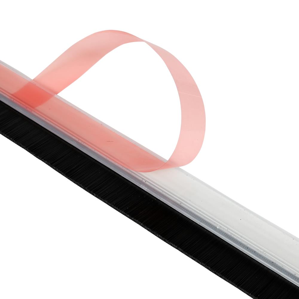 Tochtstrip borstel 100 cm PVC transparant