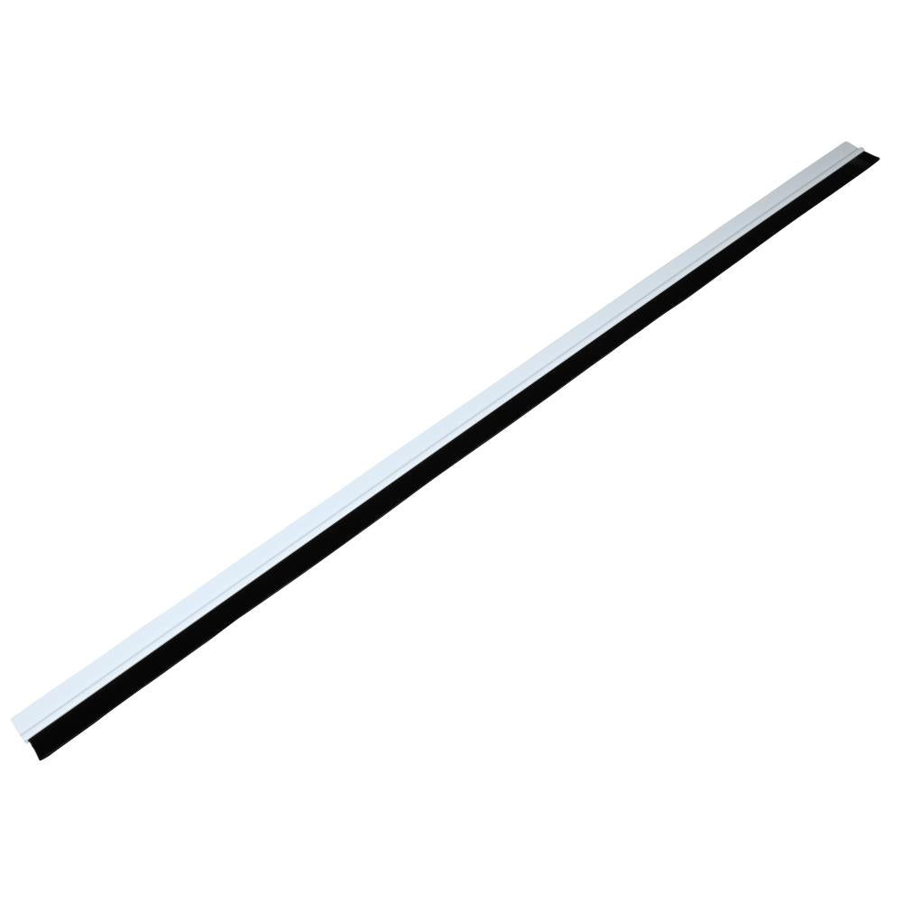 Tochtstrip borstel 100 cm PVC wit