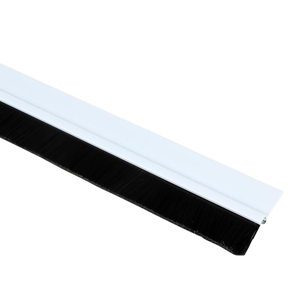 Tochtstrip borstel 100 cm PVC wit
